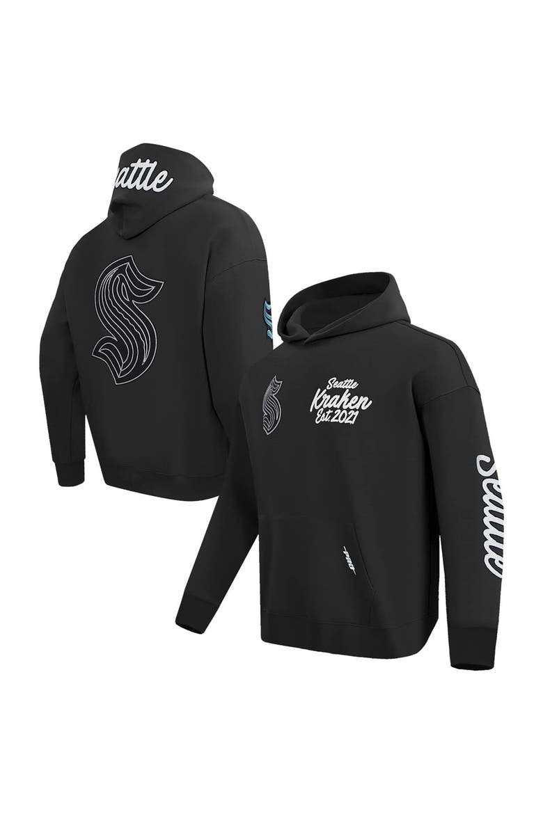 Men's Pro Standard  Black Seattle Kraken Paint the City Pullover Hoodie, Main, color, Black
