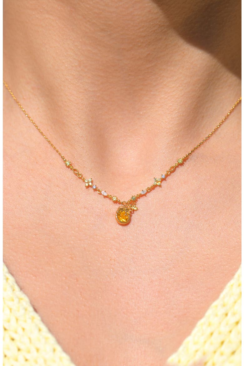 x Disney Sweet as Honey Pendant Necklace, Alternate, color, GOLD