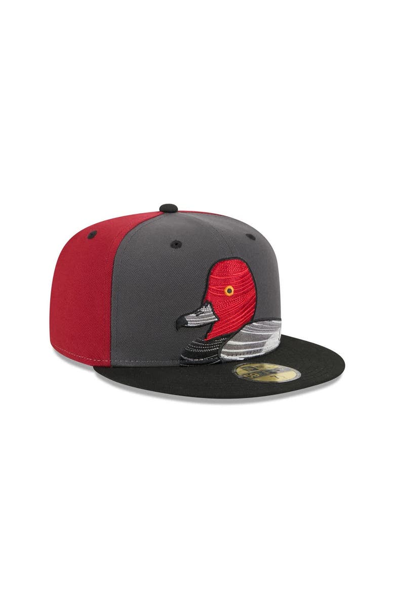 New Era Men's New Era Gray Aberdeen IronBirds Theme Nights 59FIFTY Fitted Hat, Alternate, color, Gray