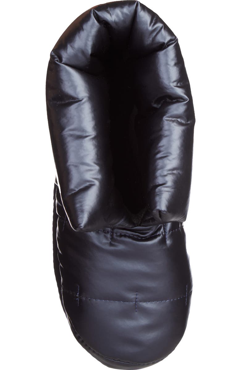 ISOTONER Nylon Puffer Bootie Slipper, Alternate, color, Black