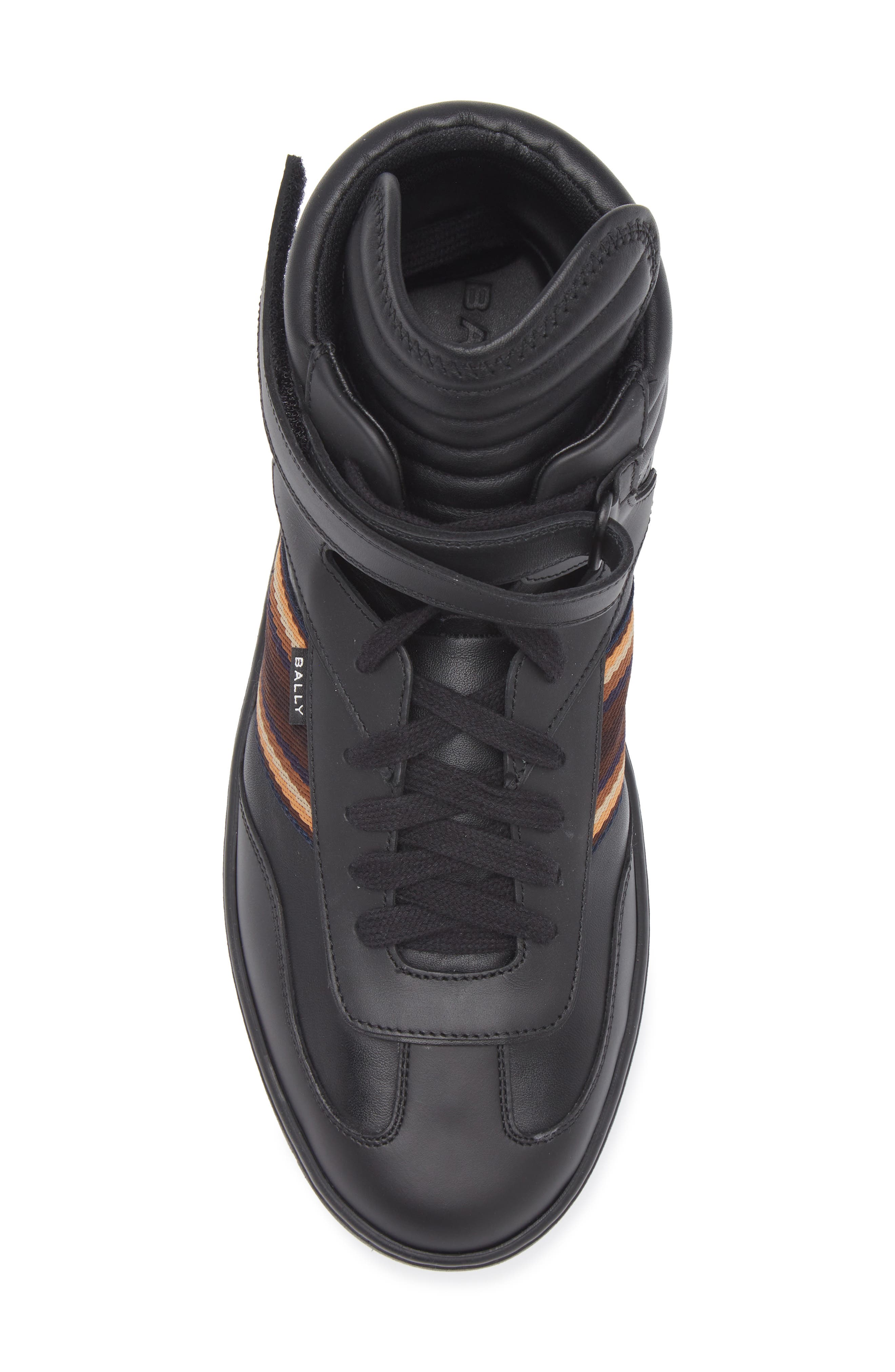 Parrel High Top Sneaker, Alternate, color, BLACK