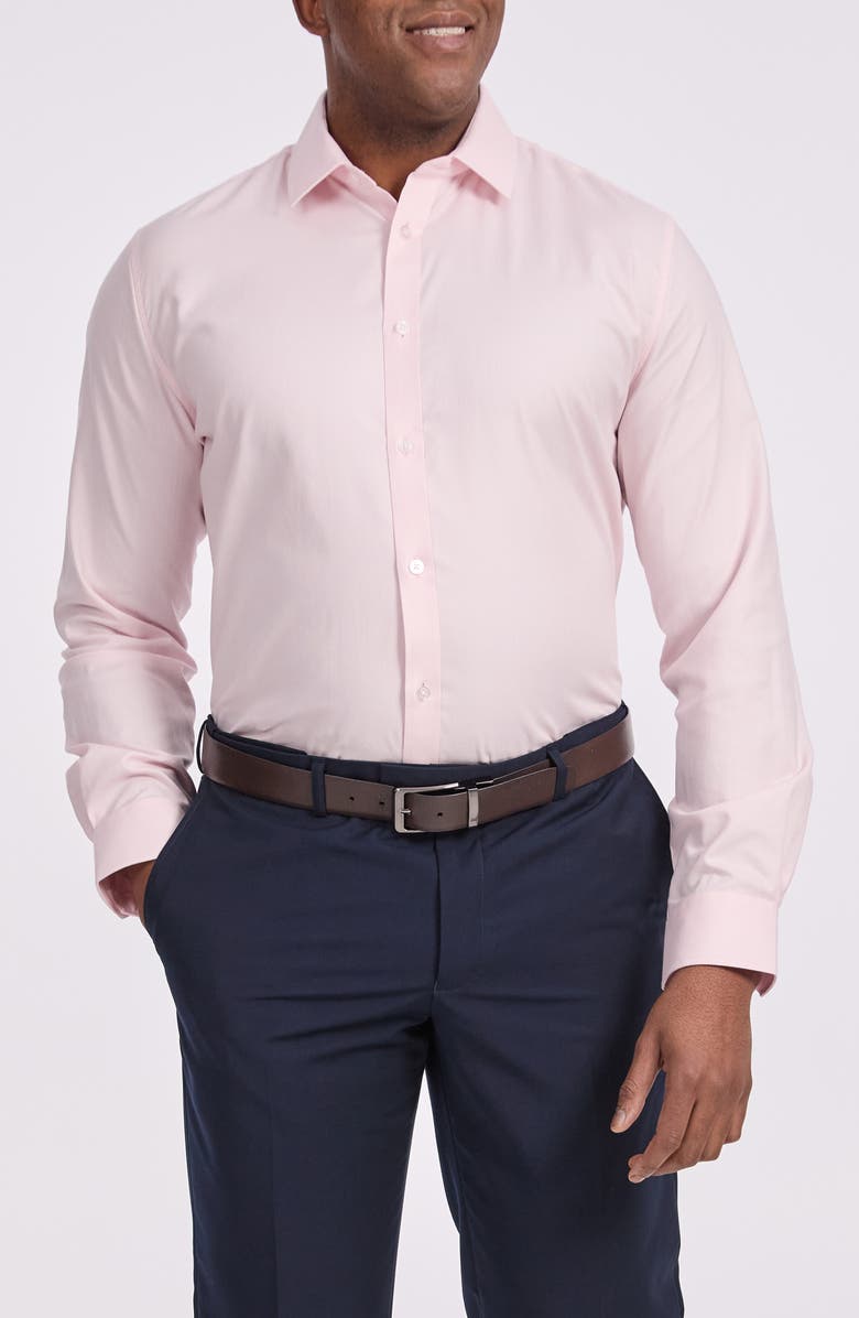 Johnny Bigg Solid Stretch Dress Shirt, Main, color, 
