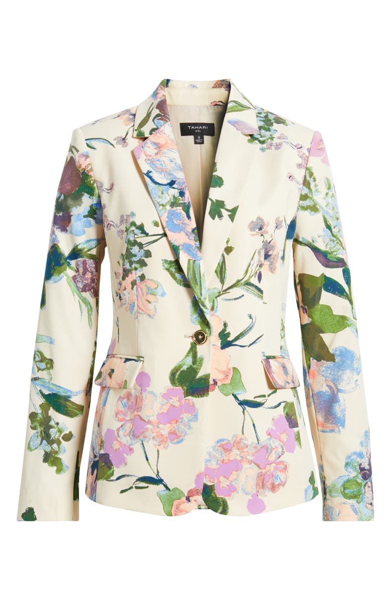 Tahari ASL Floral Jacket, Alternate, color,