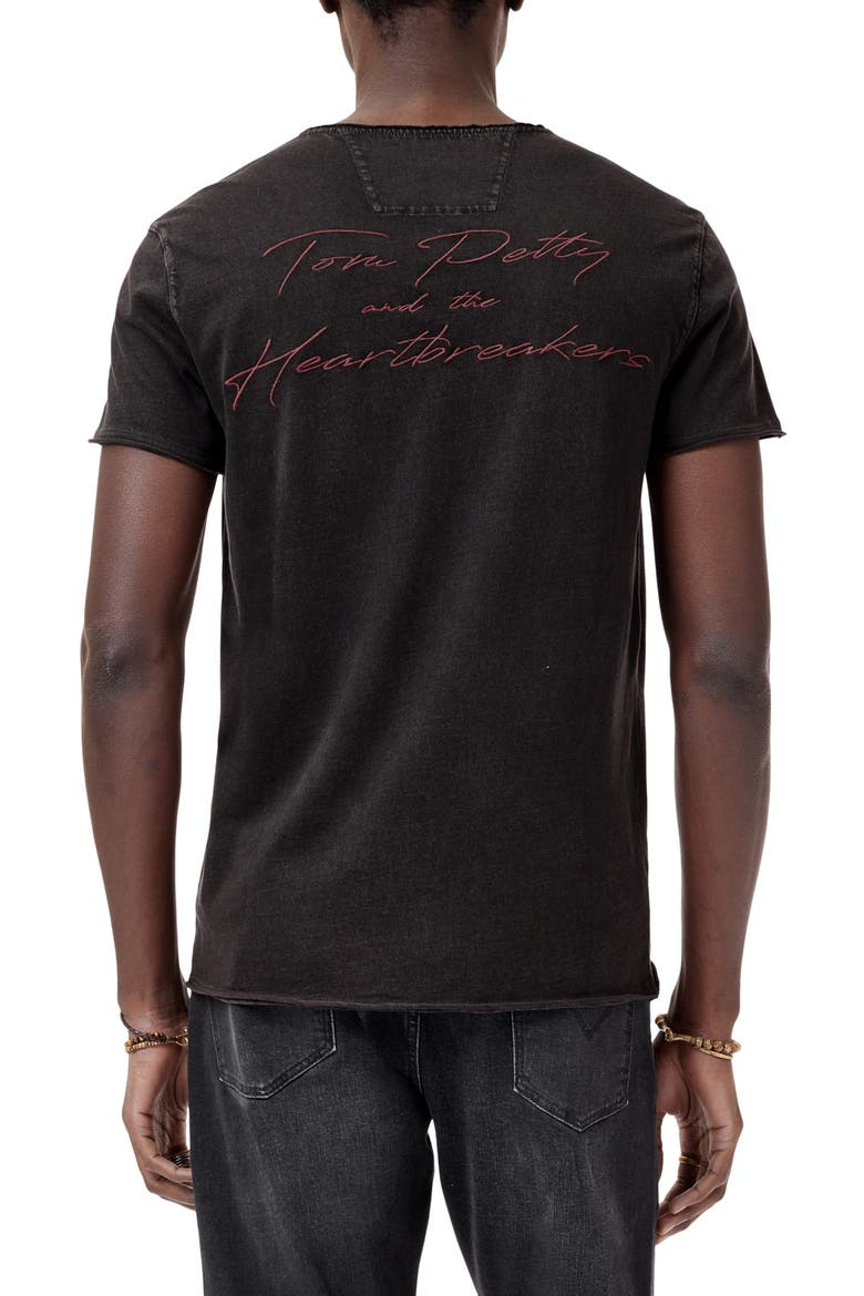 Tom Petty Raw Edge Graphic T-Shirt, Alternate, color, CHARCOAL