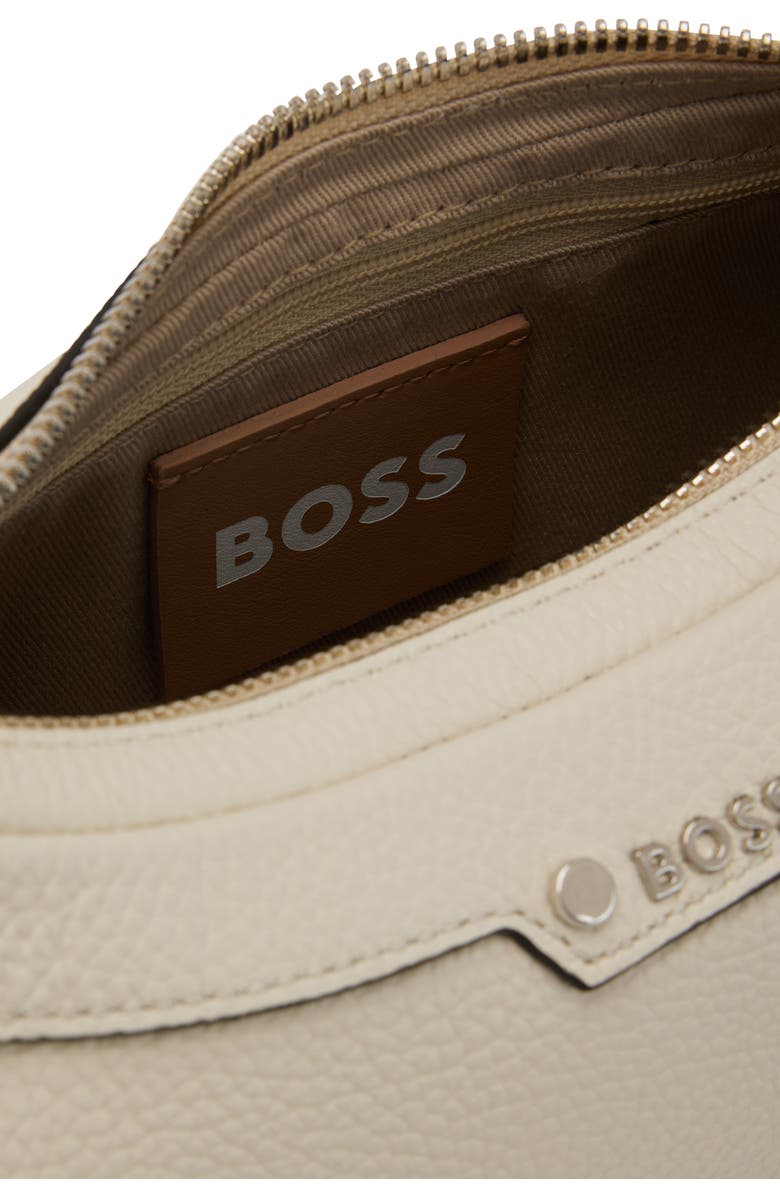 BOSS Small Ivy Hobo Bag, Alternate, color, Open Wht