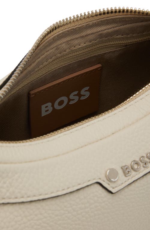 Hugo Boss Boss Small Ivy Hobo Bag In White