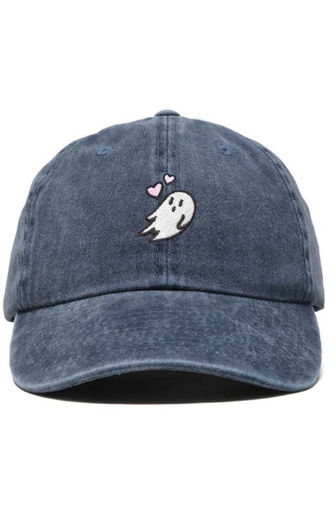 Heartly Ghost Embroidered Cap