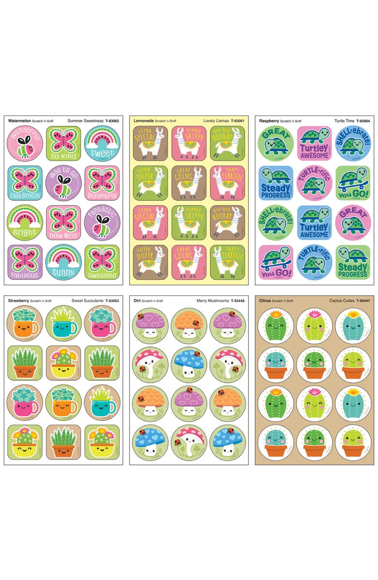 TREND Scratch N Sniff Natural Pals, 288 Count Scented Stickers, Alternate, color, Multicolored