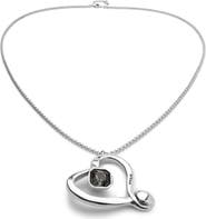 UNODE50 Long Heart Pendant Necklace