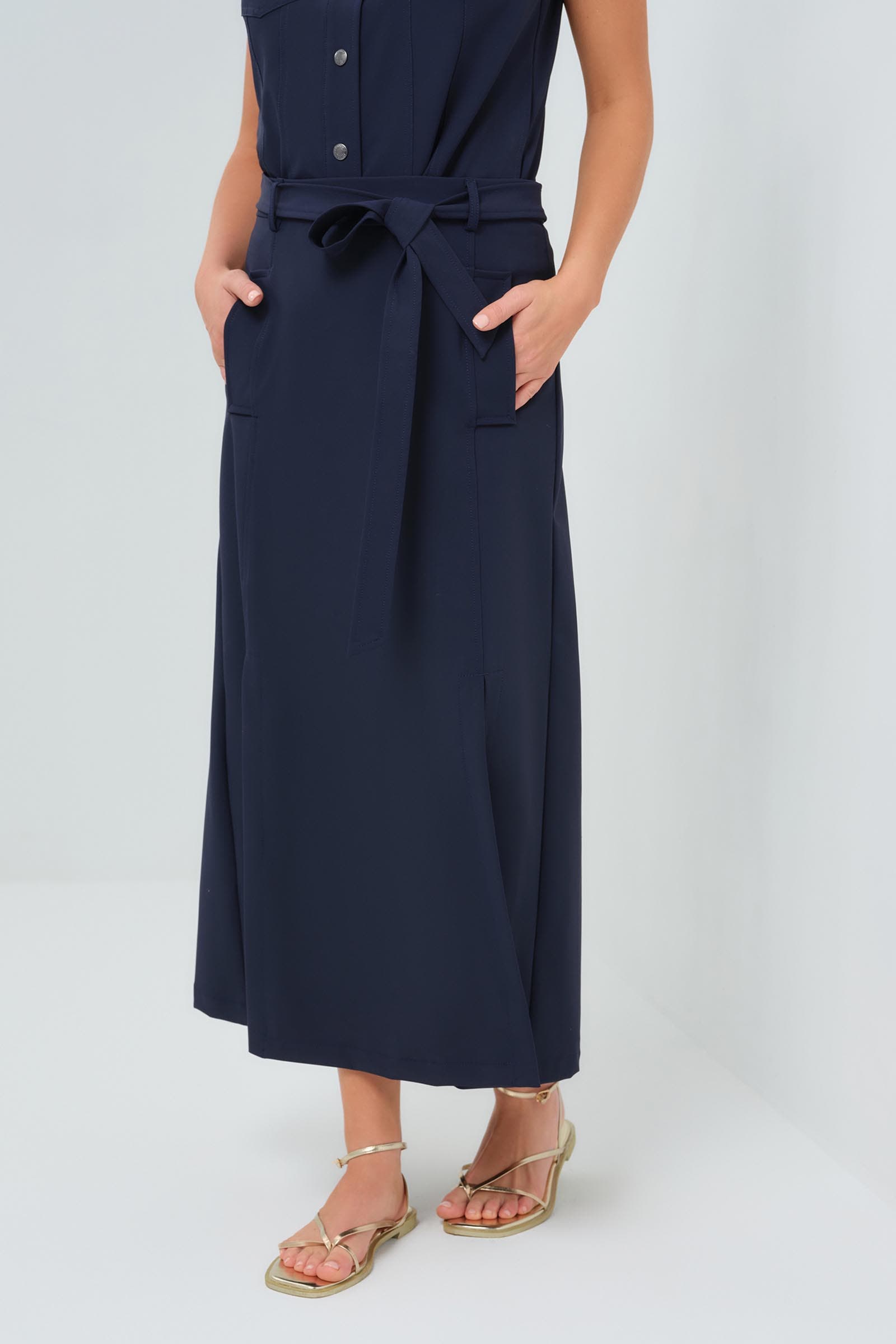 Galina Performance Twill Belted Skirt - image 4