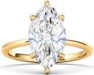 HauteCarat Marquise Cut Lab Created Diamond Ring