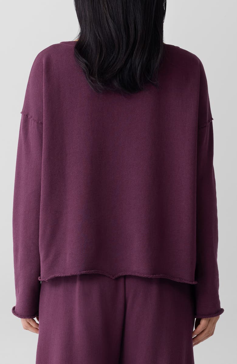 Eileen Fisher Boxy Bateau Neck Organic Cotton Top, Alternate, color, 