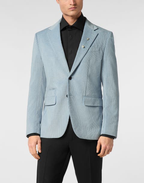 Velvet Gabardine Blazer Flicky Fit Men