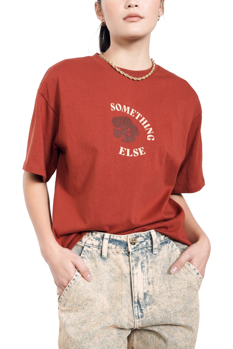 Boxy Graphic Tee (Nordstrom Exclusive), Main, color, RUST SOMETHING ELSE
