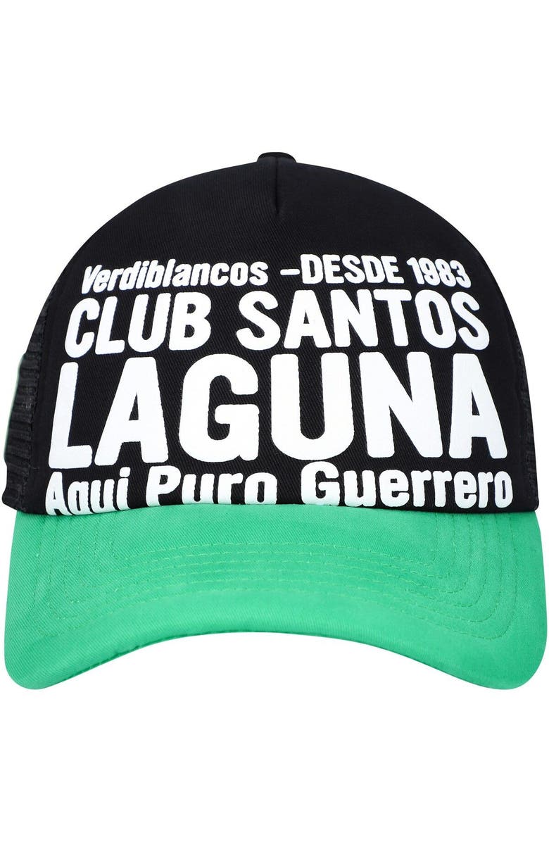 FAN INK Men's Black Santos FC Club Gold Adjustable Hat, Alternate, color, Black