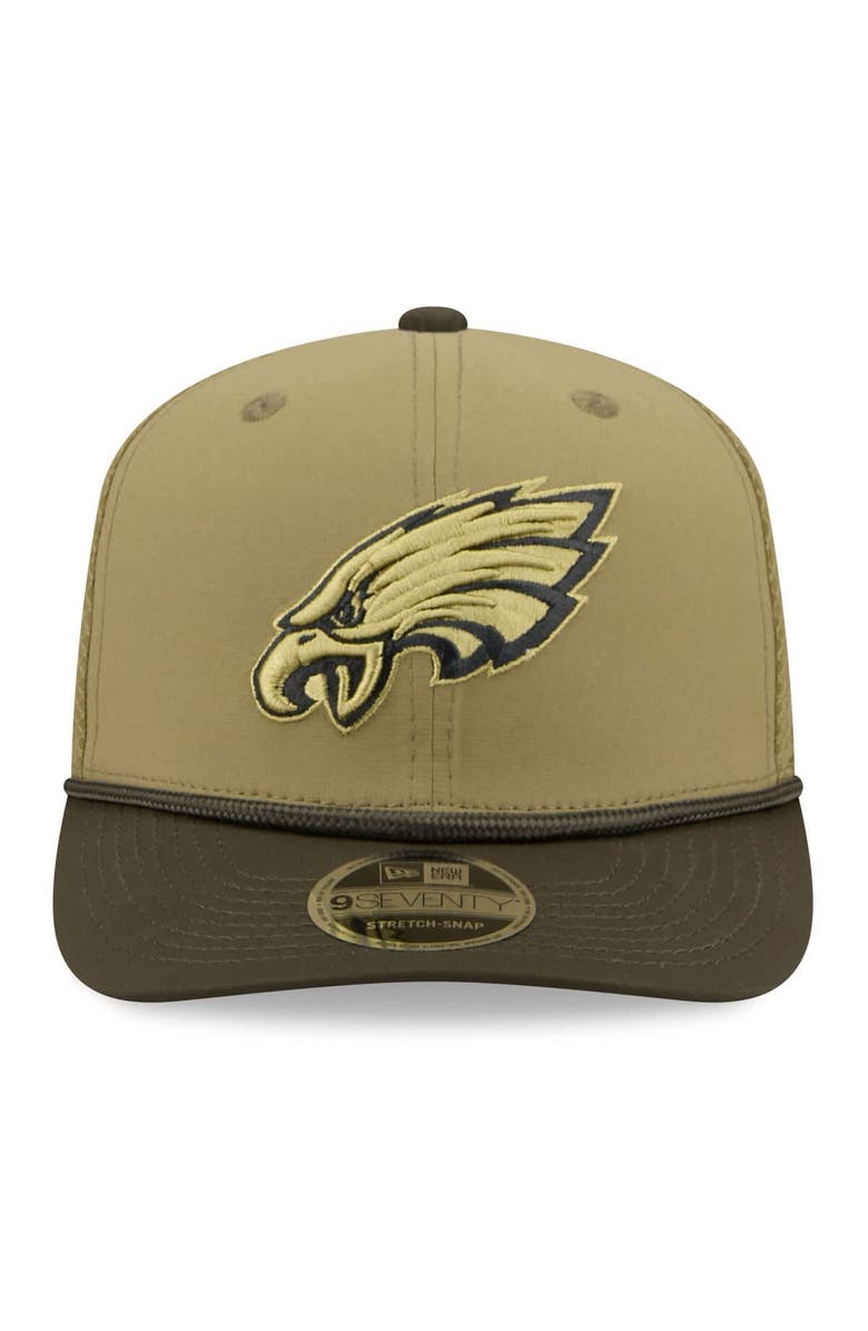 New Era Men's New Era  Green Philadelphia Eagles 2025 Salute to Service 9SEVENTY Adjustable Hat, Alternate, color, 