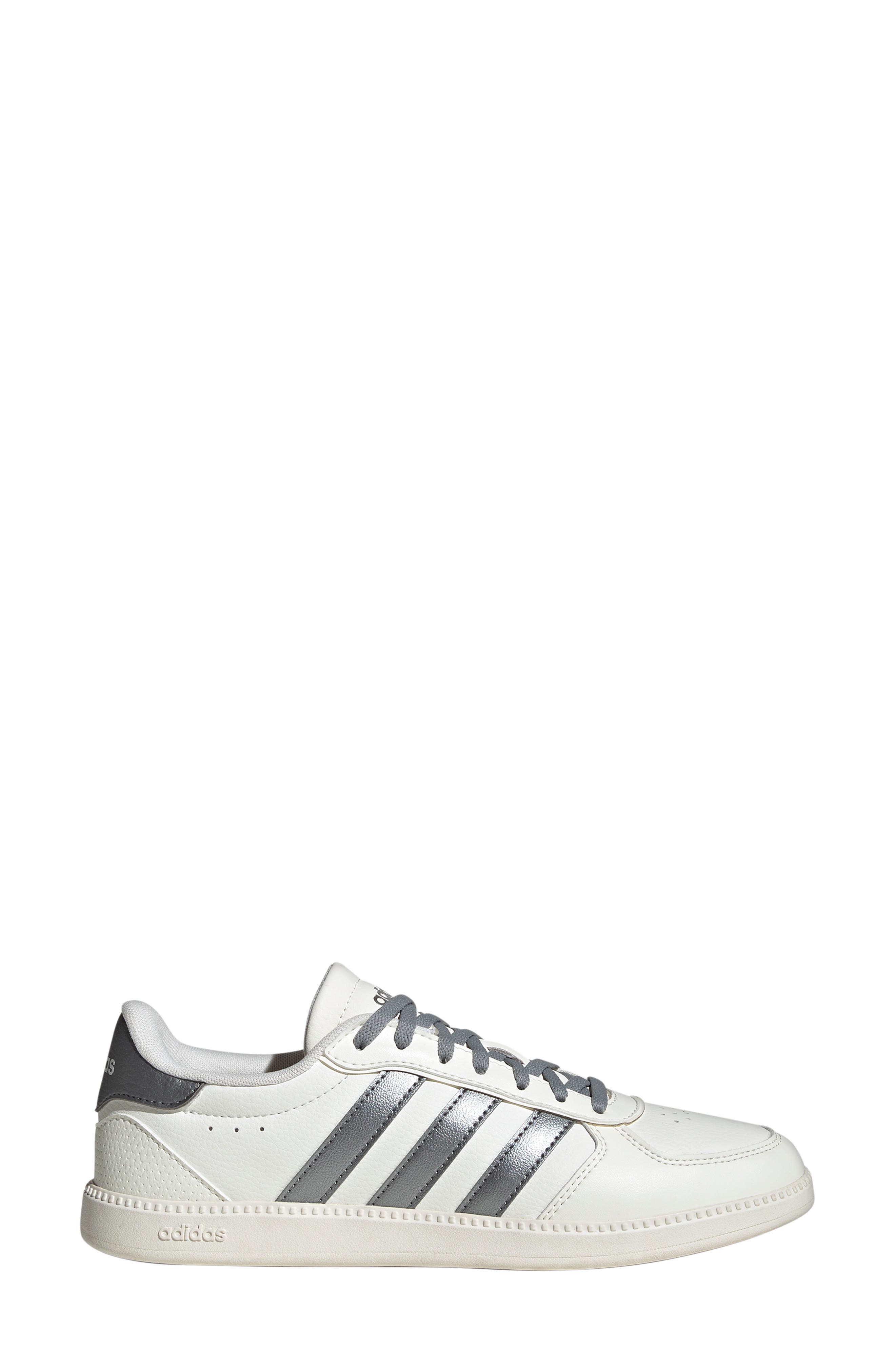 adidas Breaknet Sleek Sneaker, Alternate, color, Core White/ Iron Grey