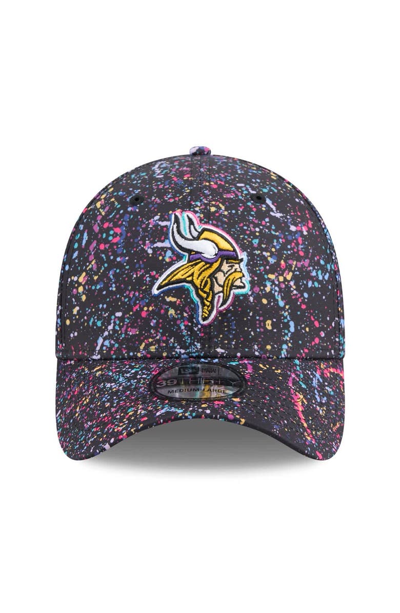 New Era Men
s New Era  Black Minnesota Vikings 2025 NFL Crucial Catch 39THIRTY Flex Hat, Alternate, color, Black