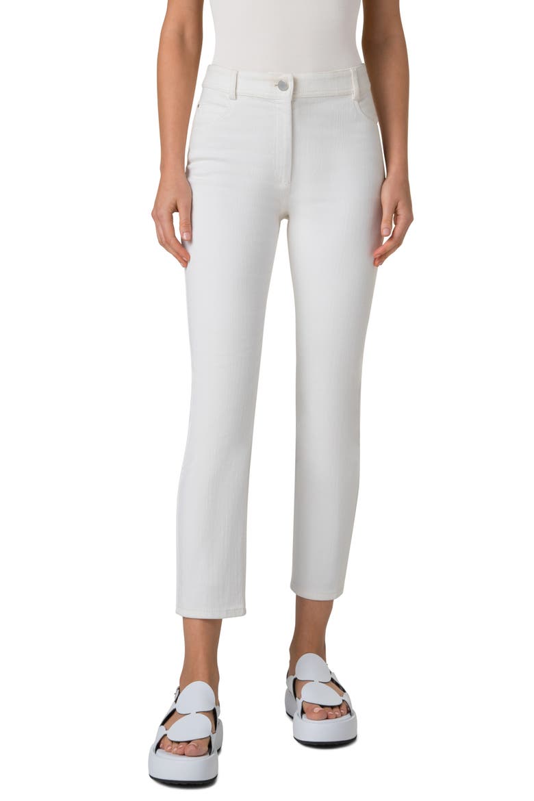 Maru Ankle Tapered Leg Jeans, Main, color, CREAM