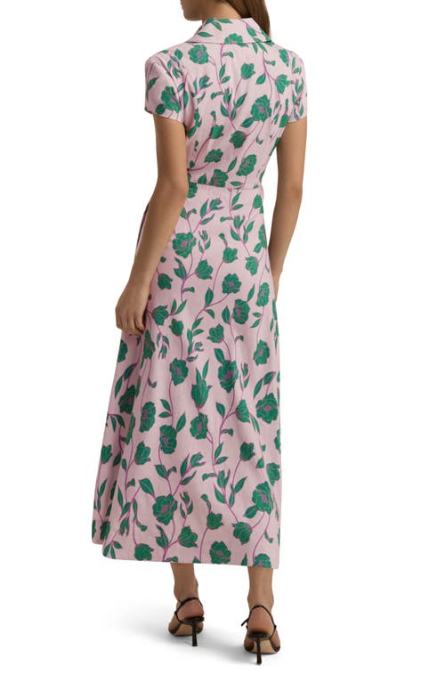 Shop Favorite Daughter Sunday Best Linen Blend Shirtdress In Wisteria Field Flower