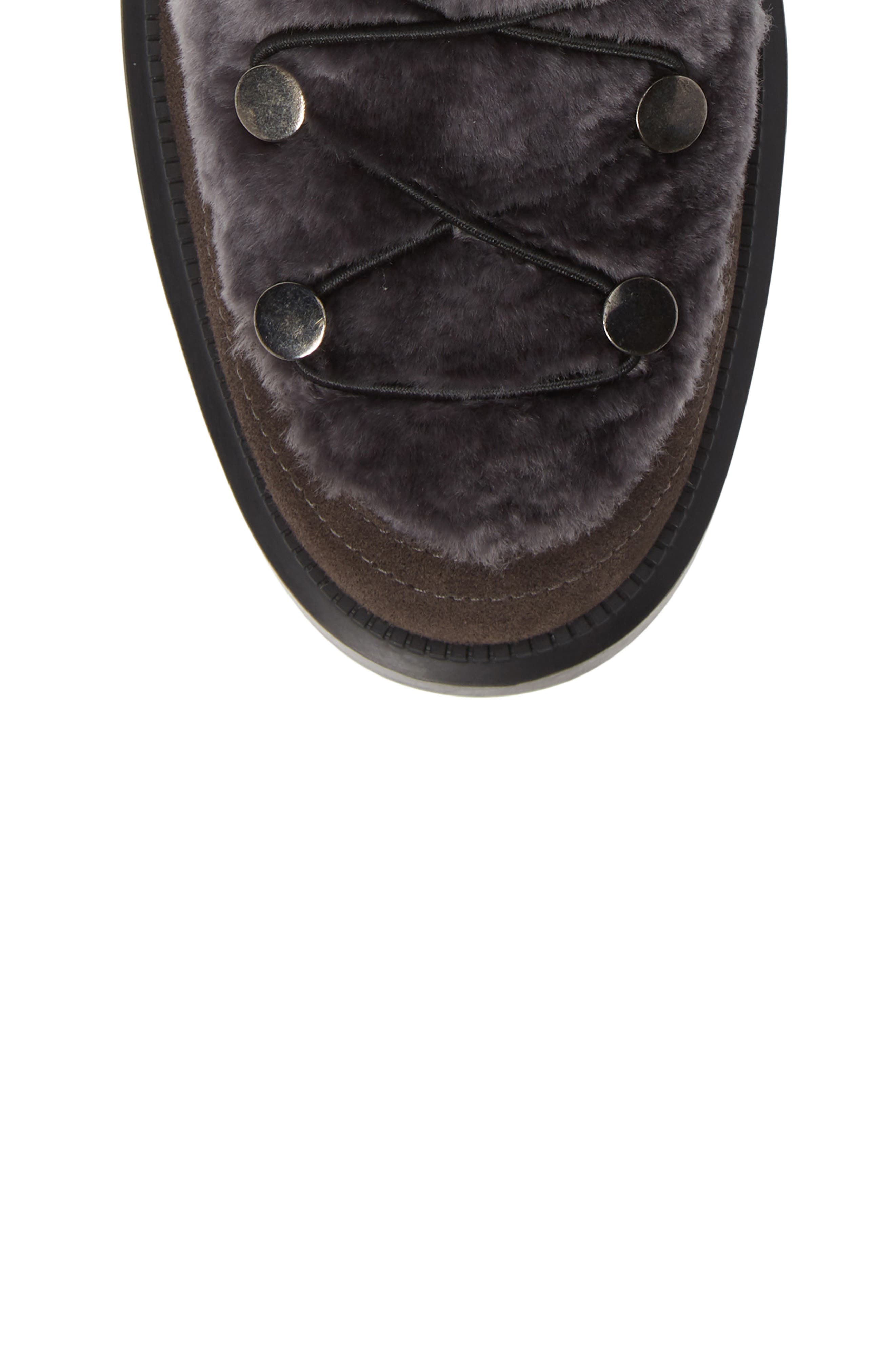 Lorena Genuine Shearling Boot, Alternate, color, GREY