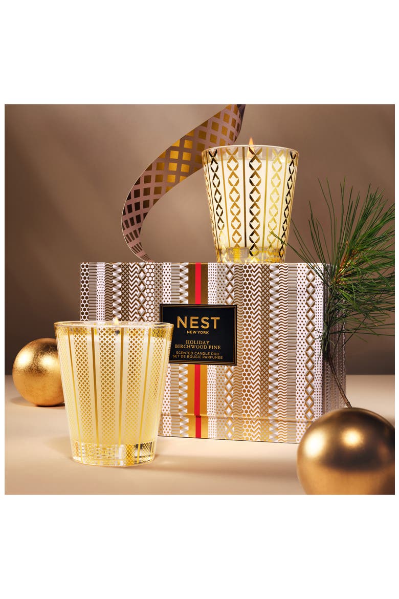 New York Holiday & Birchwood Pine Scented Candle Set, Alternate, color, NO COLOR