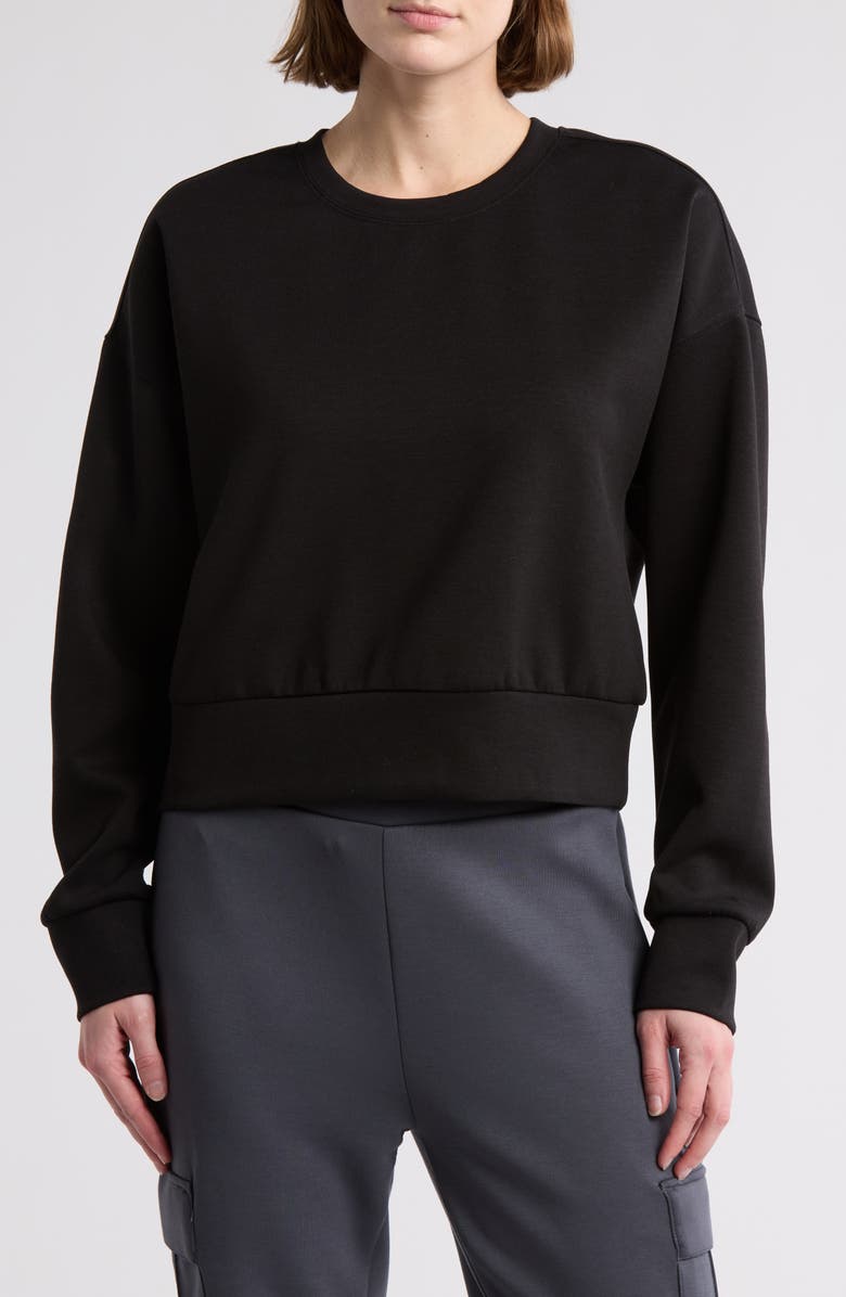 KYODAN Scuba Knit Essentials Crop Sweatshirt, Main, color,