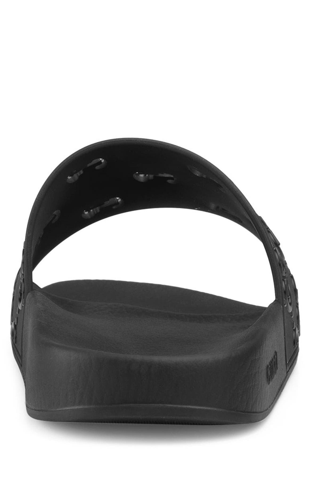 Slide Sandal, Alternate, color, BLACK
