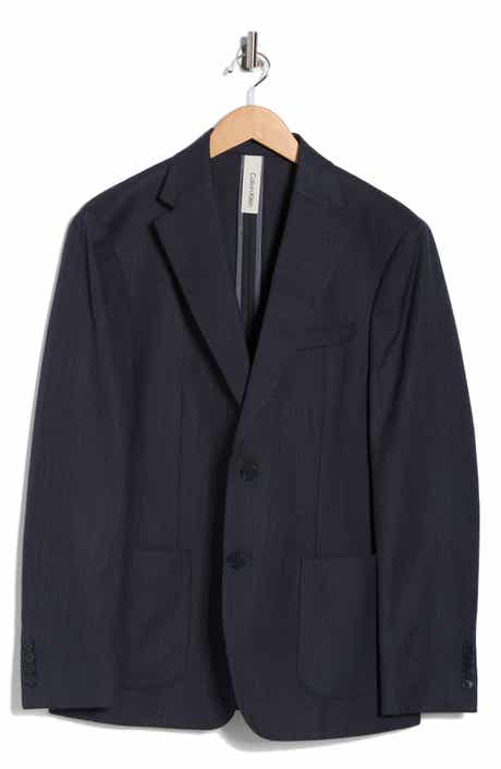 Calvin Klein Two Button Chevron Suit Jacket