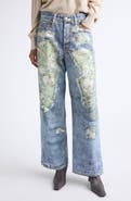 Acne Studios 1981 Trompe l'Oeil Wide Leg Jeans