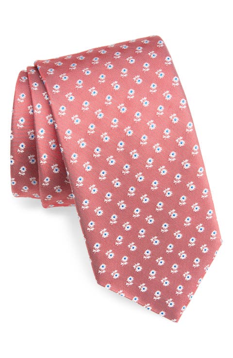 Floral Silk Tie