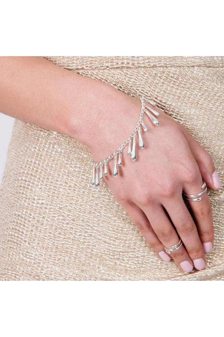 Multi Drop Bracelet, Alternate, color, Sterling Silver
