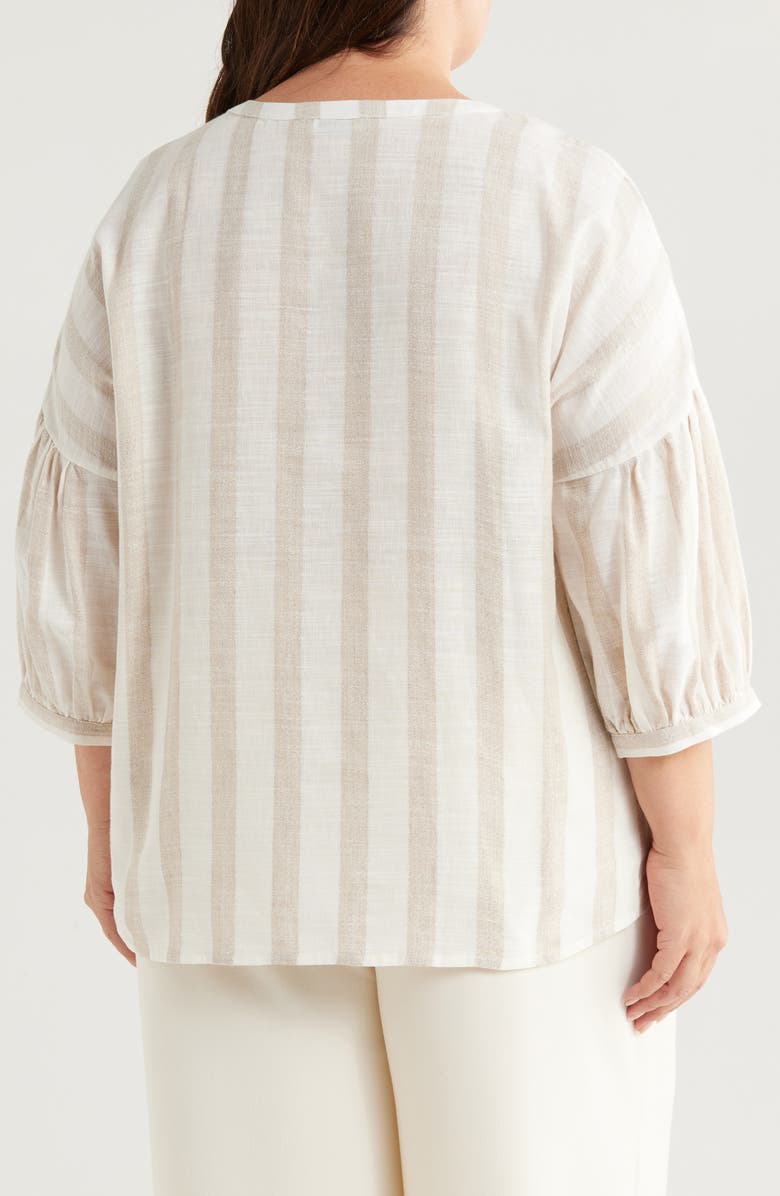 HARSHMAN Minka Stripe Linen Top, Alternate, color,