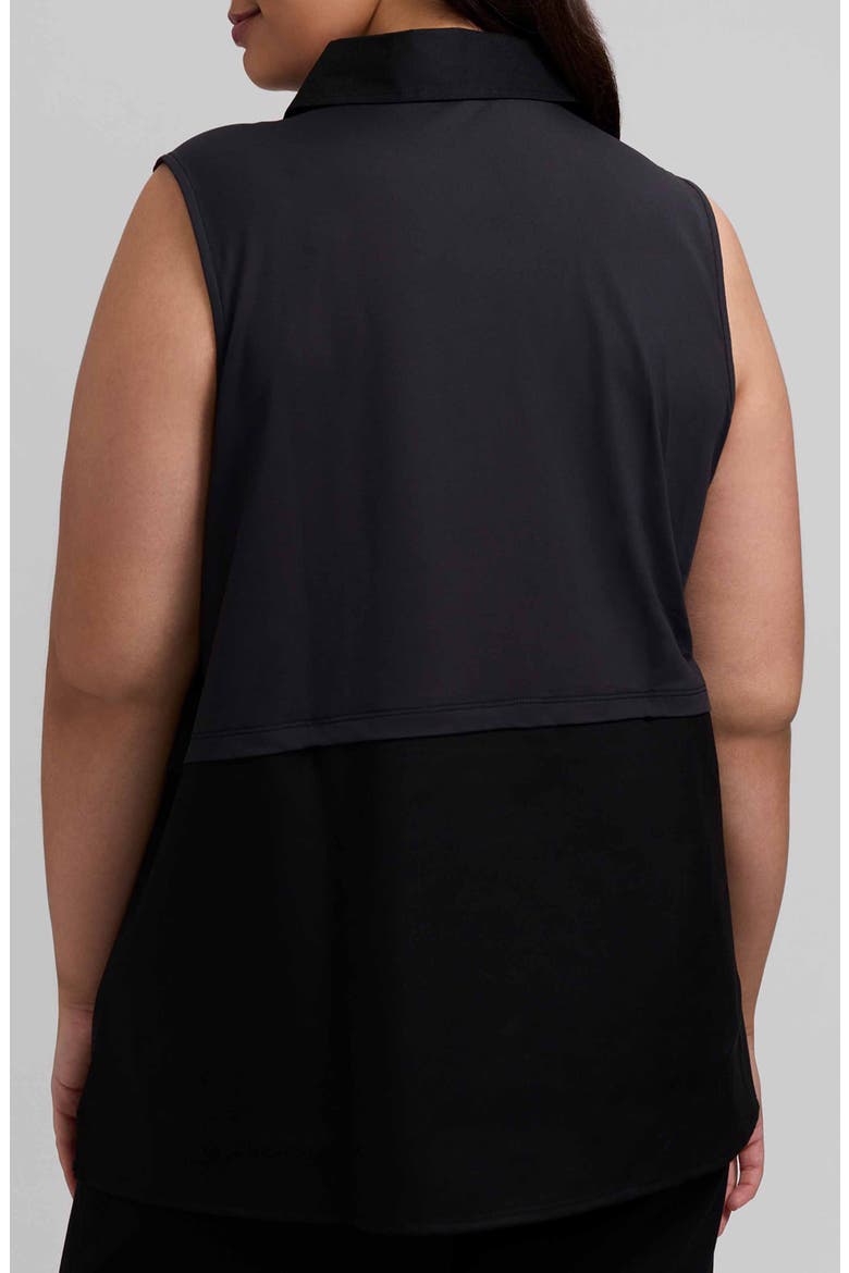 Chelsea Layered Sleeveless Tank, Alternate, color, BLACK