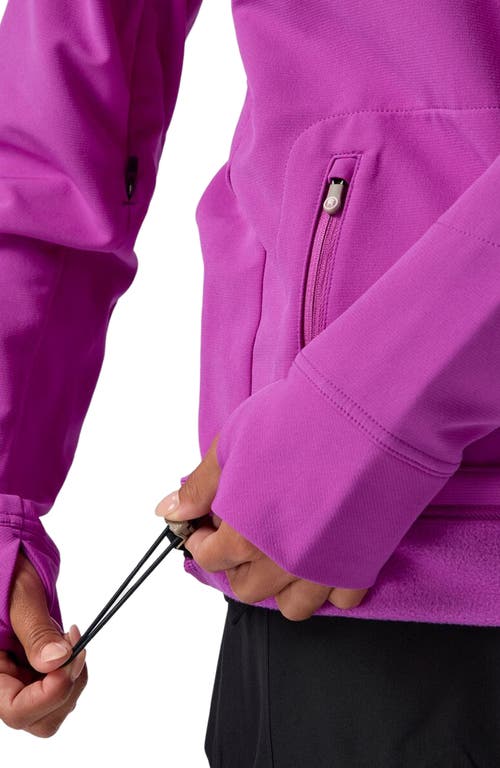 Backcountry Destination Softshell Fleece Hoodie In Purple