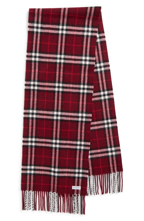 Check Cashmere Scarf