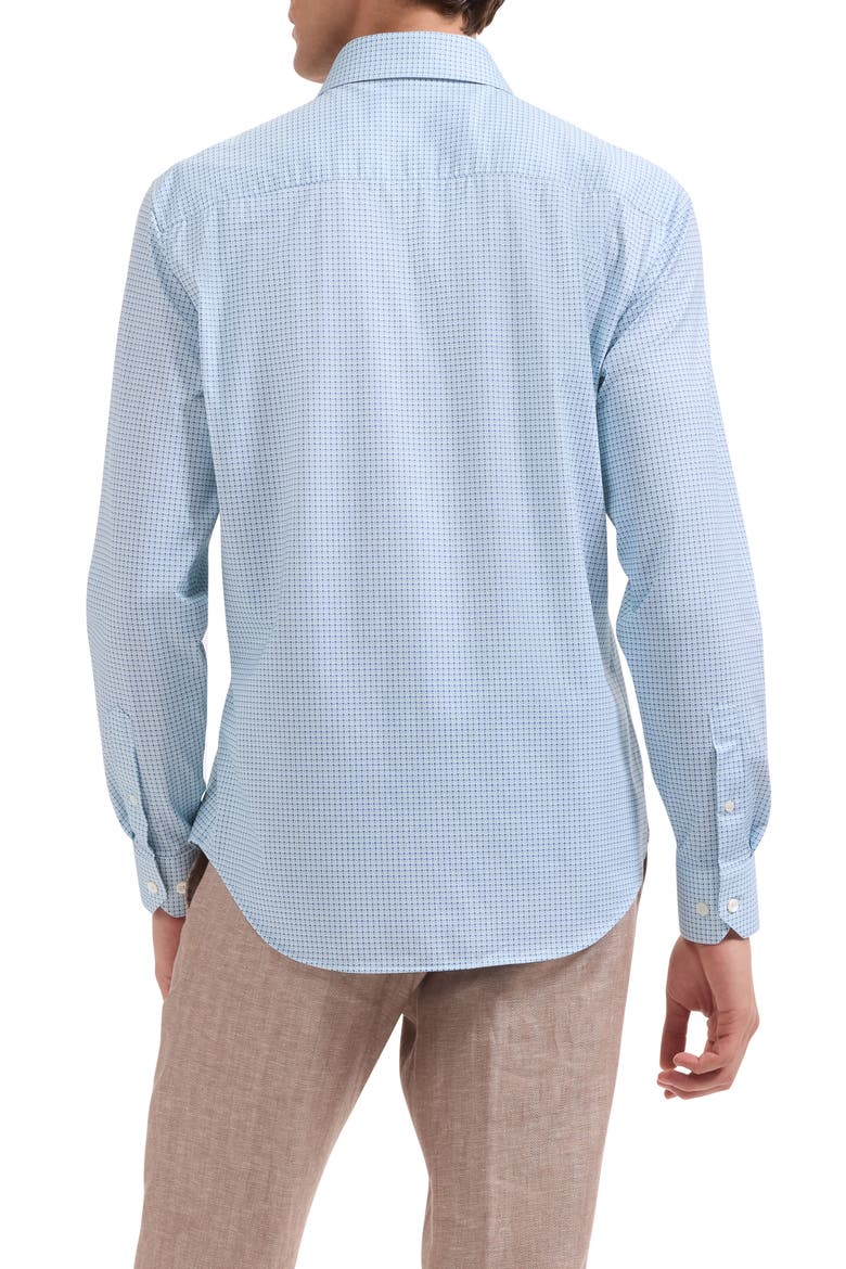 James OoohCotton® Geo Print Button-Up Shirt, Alternate, color, SEAFOAM