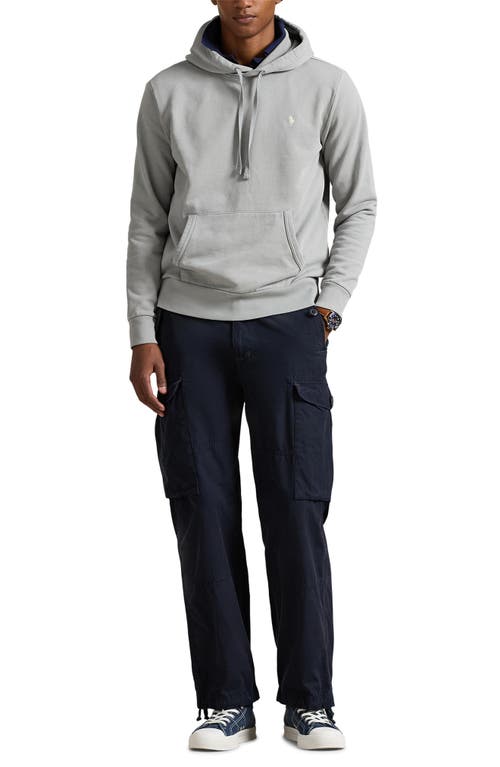 Polo Ralph Lauren Loopback Cotton Fleece Hoodie In Gray