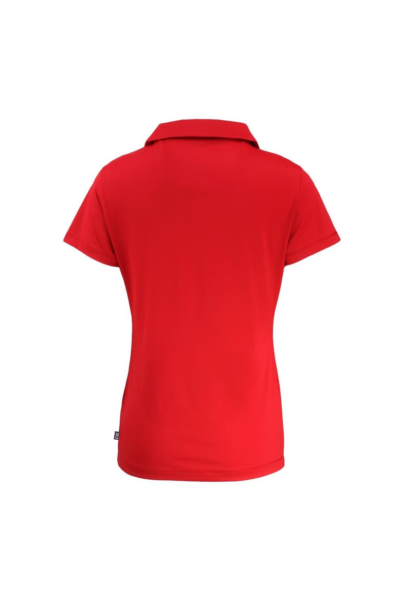 Women's Cutter & Buck  Red Miami Dolphins  Daybreak Eco Recycled V-neck Polo, Alternate, color, Red