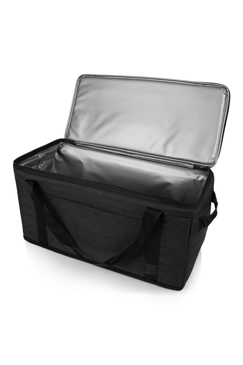Collapsible Cooler Tote, Alternate, color, BLACK