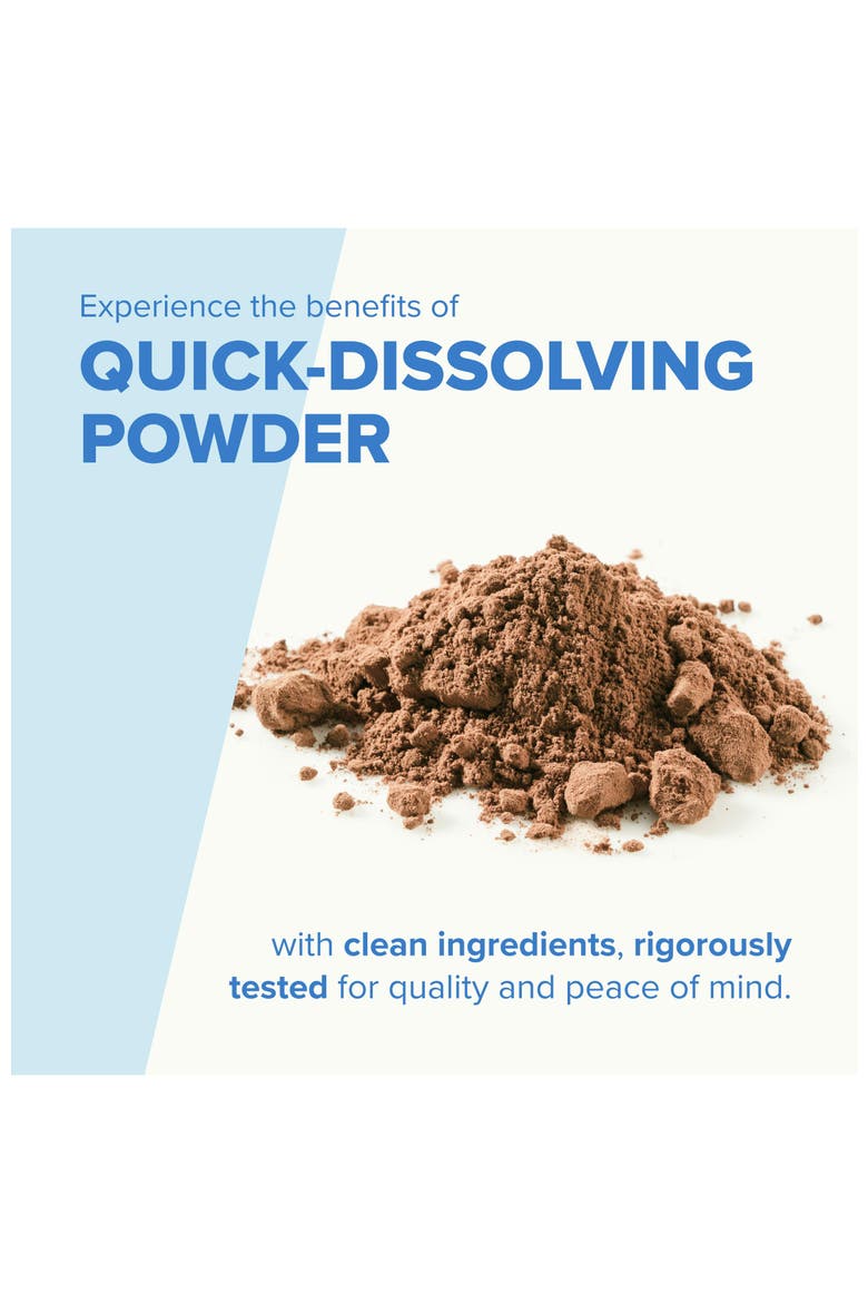 Keto Collagen Chocolate Protein Powder, Alternate, color, Brown