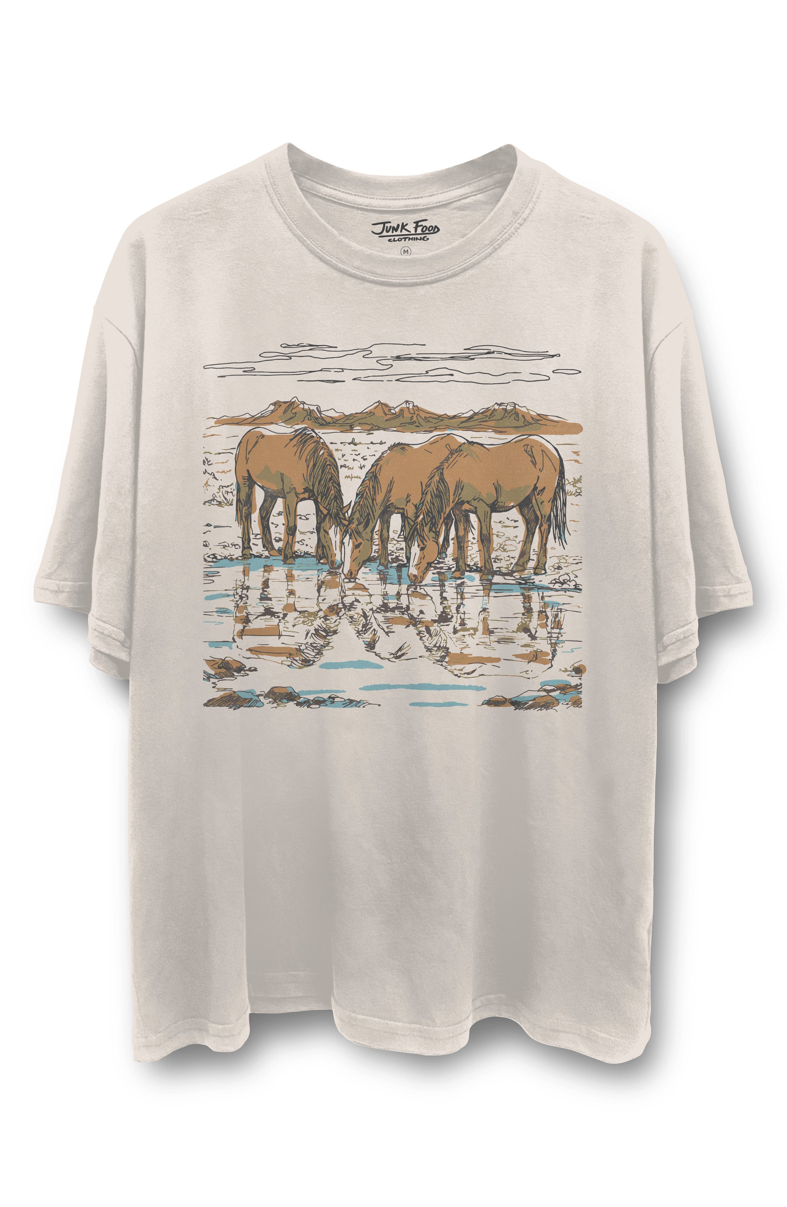 Junk Food Horses Graphic T-Shirt