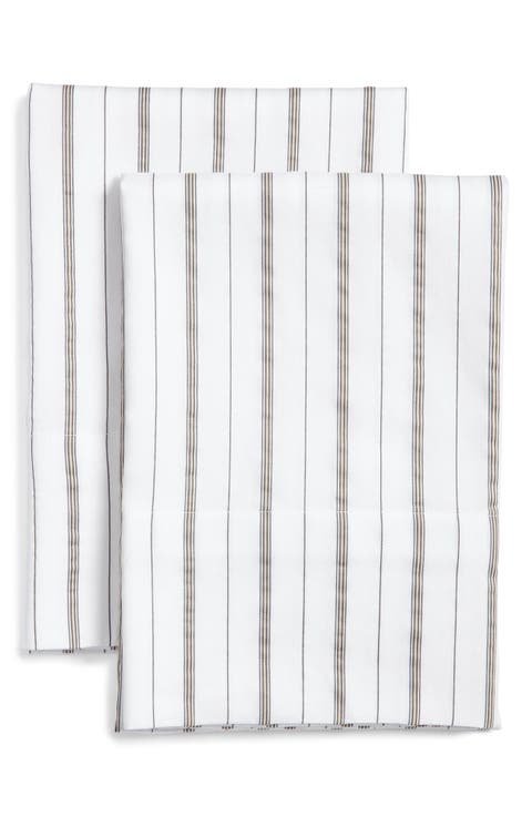 Stripe Organic Cotton Sateen Pillowcases