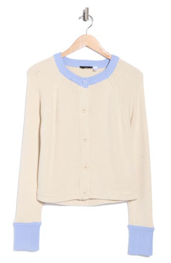 Rdi Colorblock Button Front Crop Cagan In Yellow