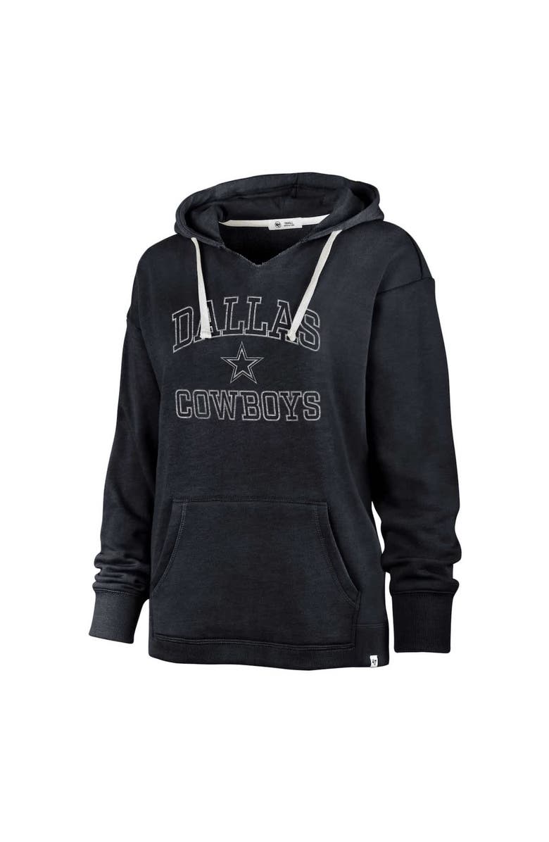 '47 Women's '47 Navy Dallas Cowboys Clarity Kennedy Pullover Hoodie, Alternate, color, 