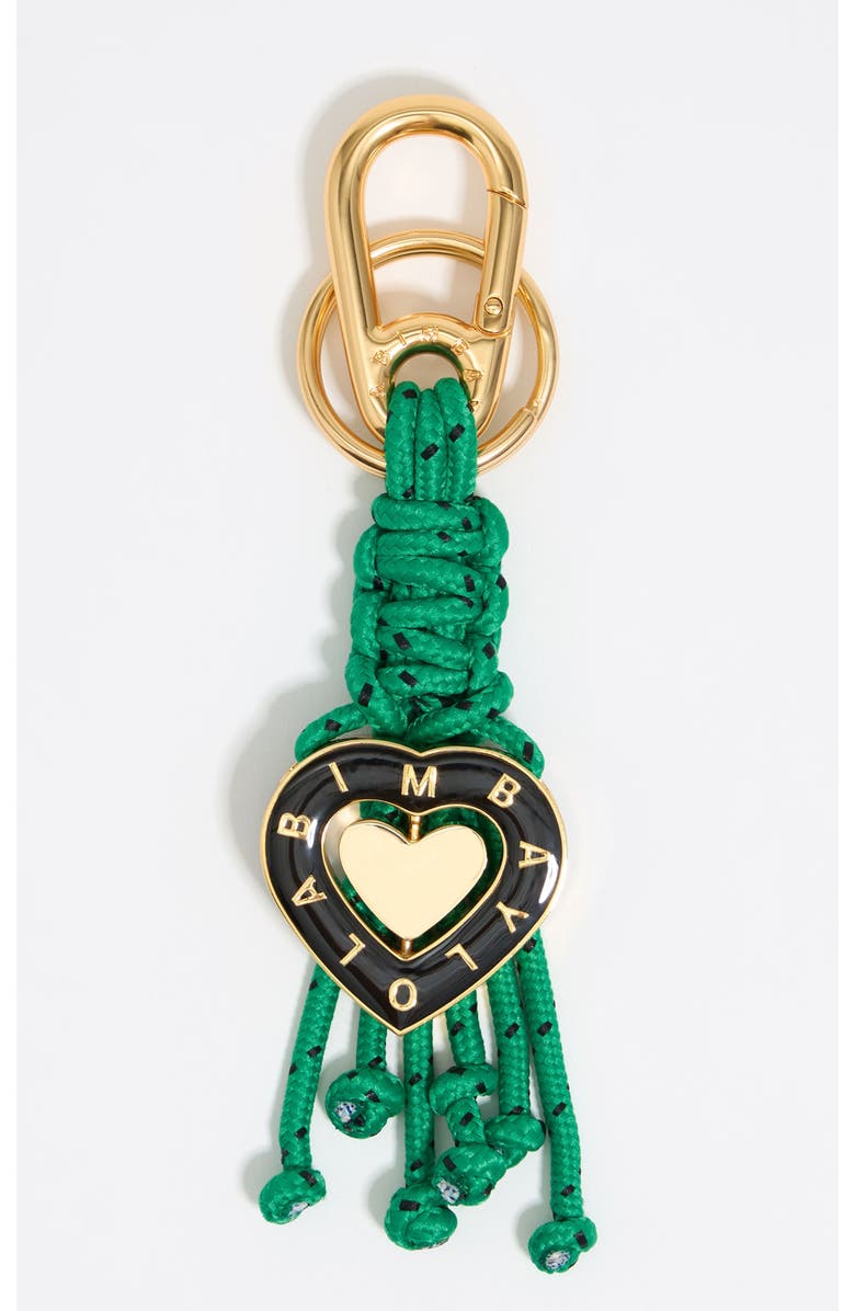Bimba y Lola Heart key ring with ropes, Main, color, Black