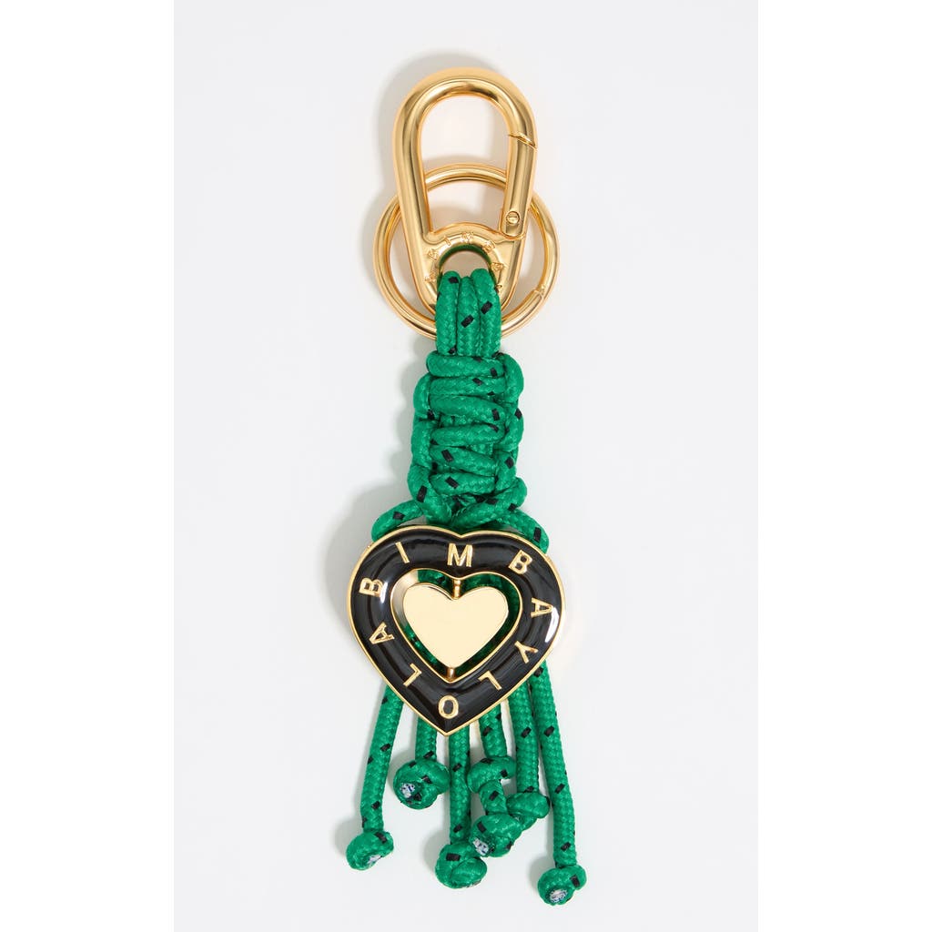 Bimba Y Lola Heart Key Ring With Ropes In Green