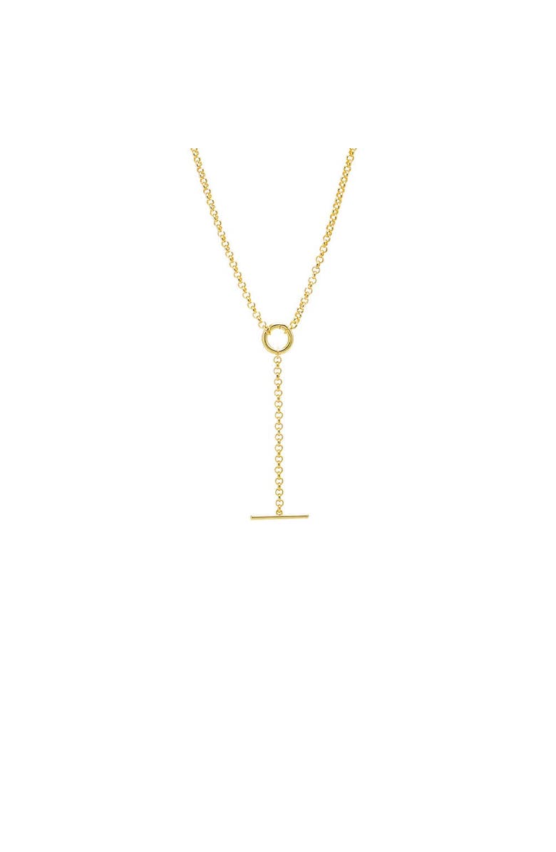 BY ADINA EDEN Toggle Lariat Necklace, Main, color, Gold