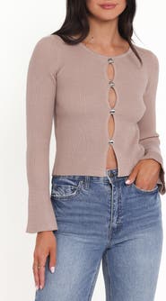 Petal & Pup Rosienna Keyhole Cutout Rib Sweater
