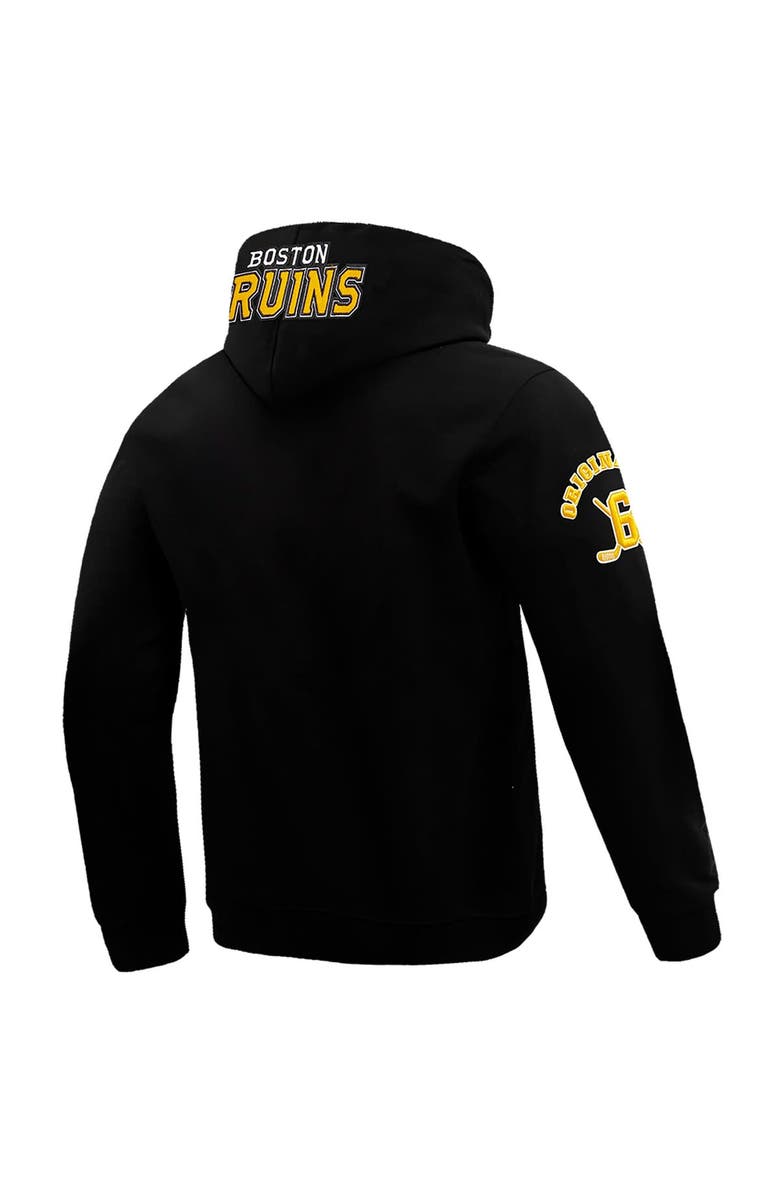 PRO STANDARD Men's Pro Standard Black Boston Bruins Classic Pullover Hoodie, Alternate, color, 